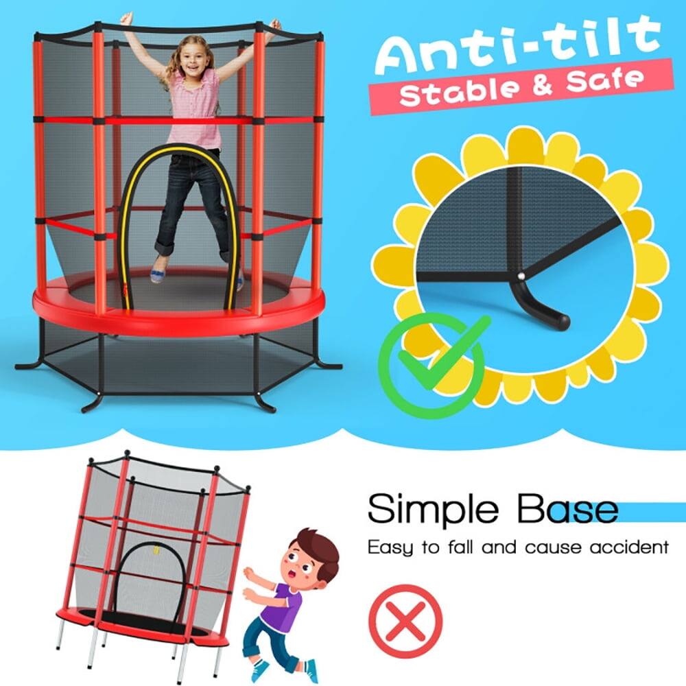 Anti-tilt  
Stable & Safe  

Simple Base  
Easy to fall and cause accident