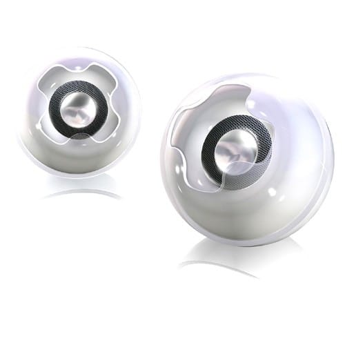 Front Standard. Coby - Speaker System - White.