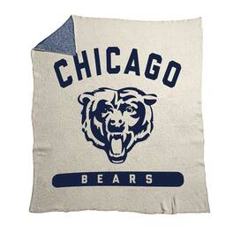 Logo Brands - Chicago Bears 50" x 60" Luxe Dreams Throw Blanket - Oatmeal
