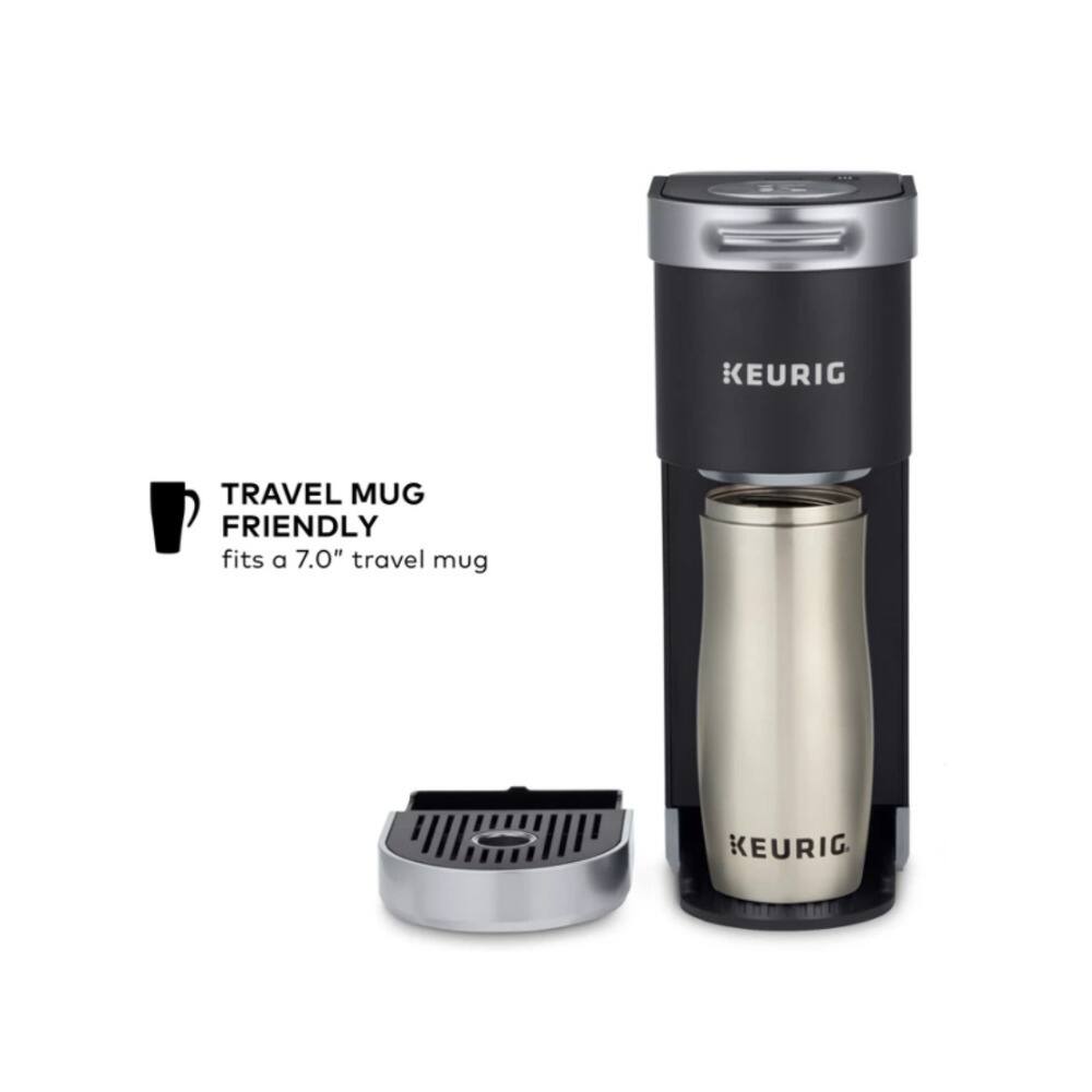 TRAVEL MUG FRIENDLY  
fits a 7.0" travel mug  

KEURIG