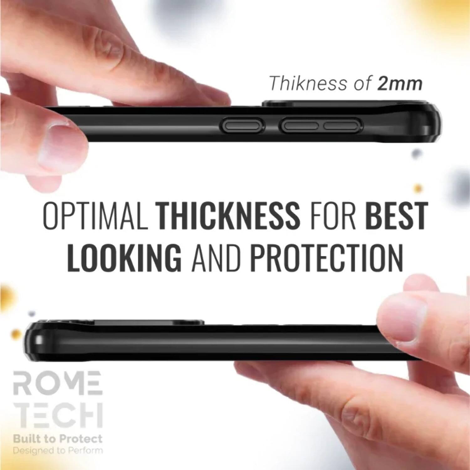 Thickness of 2mm  
OPTIMAL THICKNESS FOR BEST LOOKING AND PROTECTION  
ROME TECH  
Built to Protect  
Designed to Perform