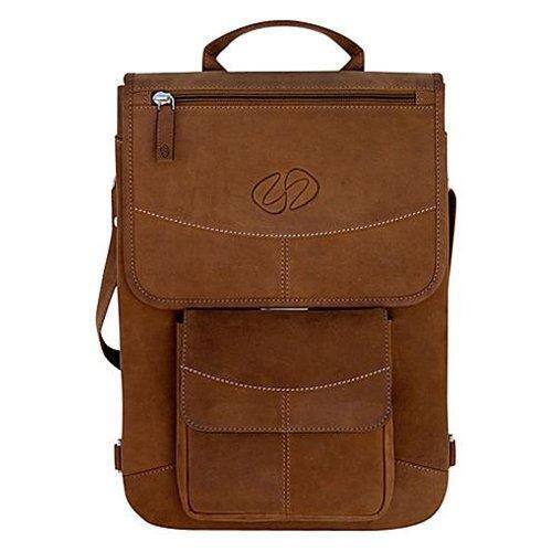 Front Standard. MacCase - Flight Jacket Carrying Case/Backpack for Most 13" Apple® Laptop Models - Vintage (Tan).