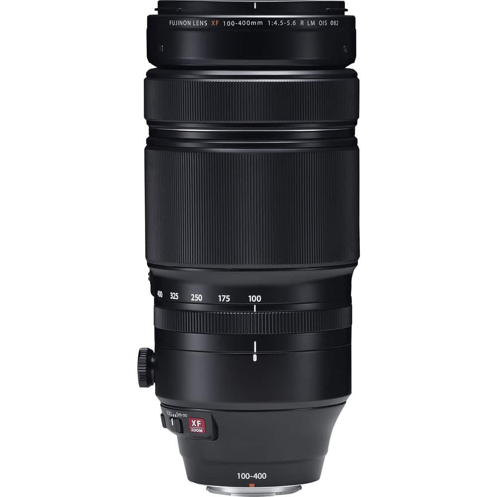 Front. Fujifilm - XF100-400mmF4.5-5.6 R LM OIS WR Telephoto Zoom Lens - Black.