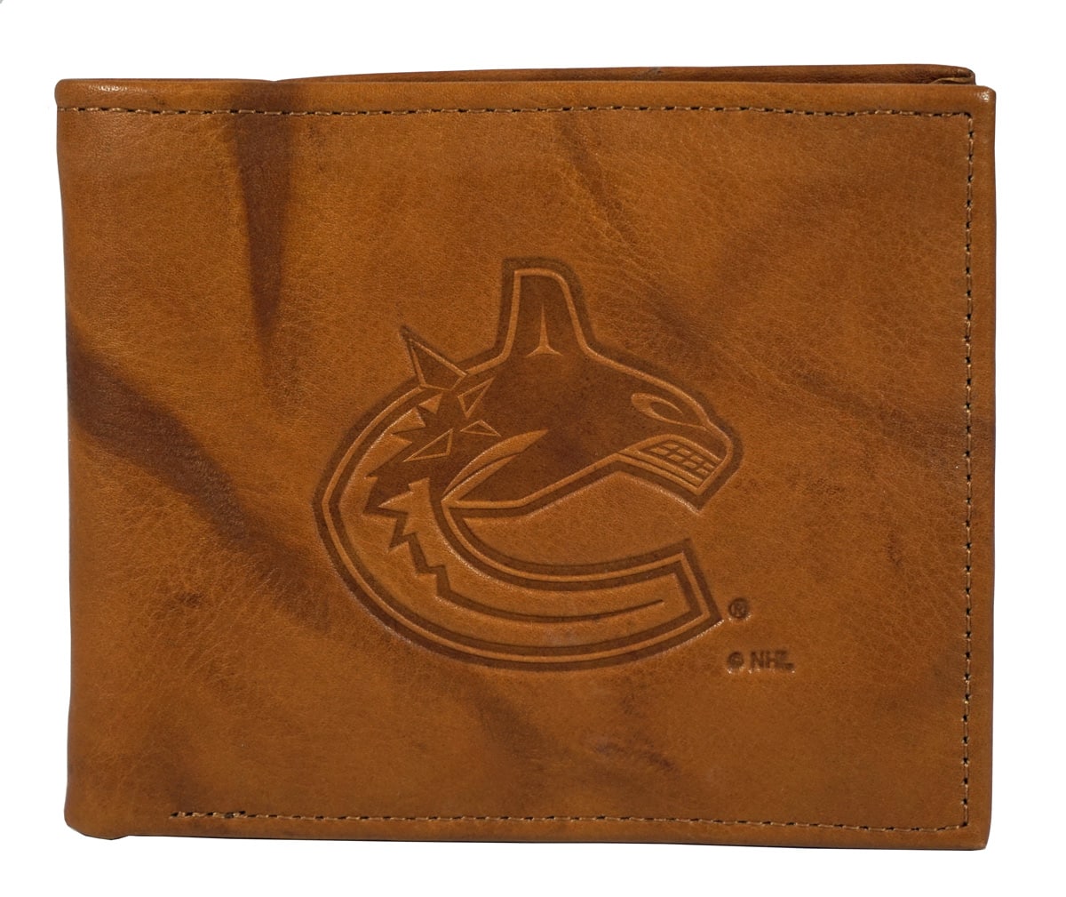Rico Industries - Vancouver Canucks NHL Embossed Leather Billfold Wallet - Multi