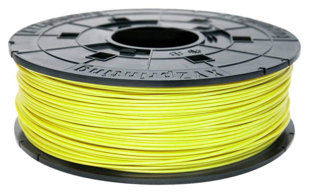 Front. XYZprinting - 1.75mm ABS Filament - Neon Yellow.