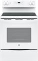 GE - 5.3 Cu. Ft. Freestanding Electric Range with Power Boil and Ceramic Glass Cooktop - White