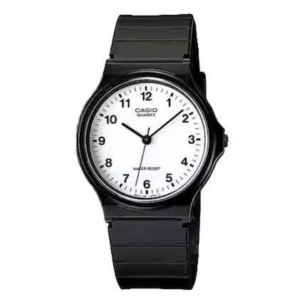 12 11 CASIO QUARTZ 10 1 2 9 3 8 WATER RESIST 7 5 6 4