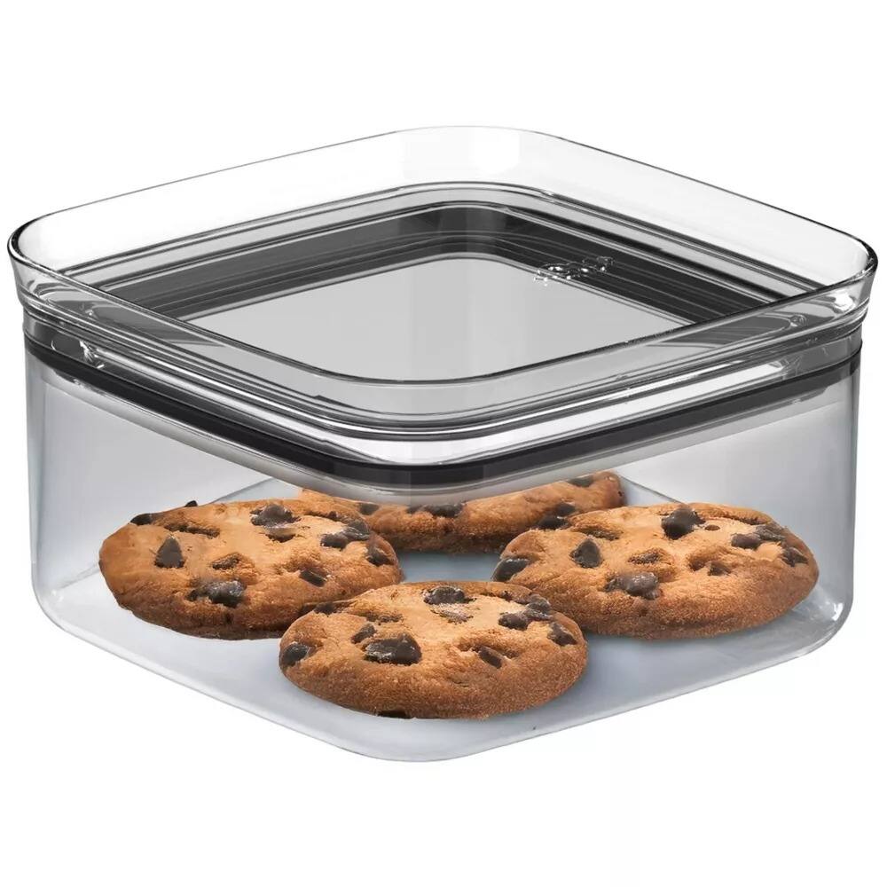 Alt View 6. OU - OU Airtight Food Storage Container 8pc (set of 4) BPA Free Plastic Container with Leak Proof Lid - Clear.