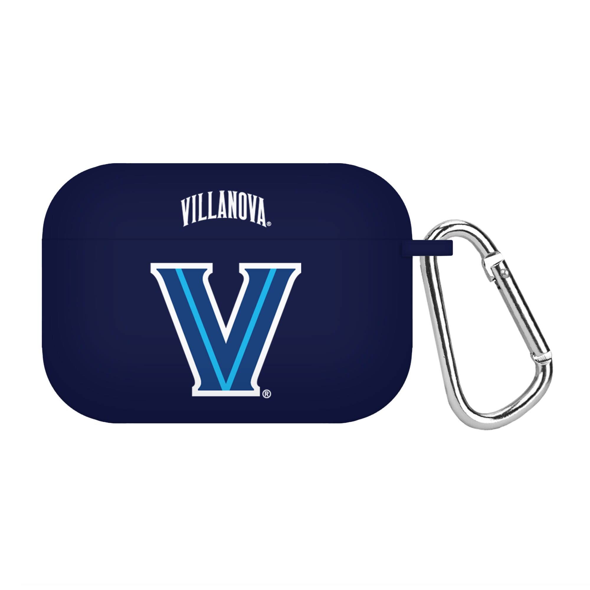 Front. Affinity Bands - Navy Villanova Wildcats Silicone AirPods Pro Case Cover - Navy.