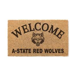 Jardine - Arkansas State Red Wolves 18" x 34" Welcome Coir Doomat - Brown