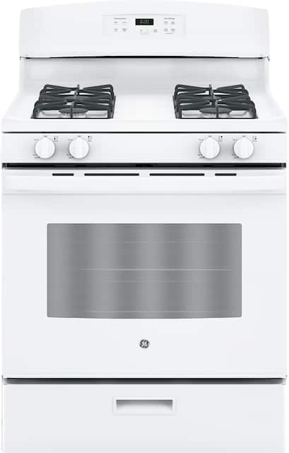 Ge 4 8 Cu Ft Freestanding Gas Range White Jgbs60dekww Best Buy