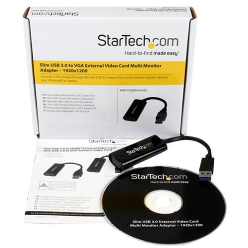 Alt View 14. StarTech.com - External Video Adapter - Black.