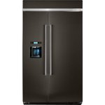 Front. KitchenAid - 29.5 Cu. Ft. Side-by-Side Built-In Refrigerator.