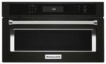 KitchenAid - 1.4 Cu. Ft. Built-In Microwave - Black stainless steel - Front_Standard
