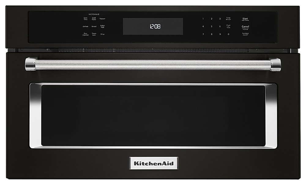 KitchenAid - 1.4 Cu. Ft. Built-In Microwave - Black stainless steel