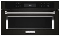 Front. KitchenAid - 1.4 Cu. Ft. Built-In Microwave - Black Stainless Steel.