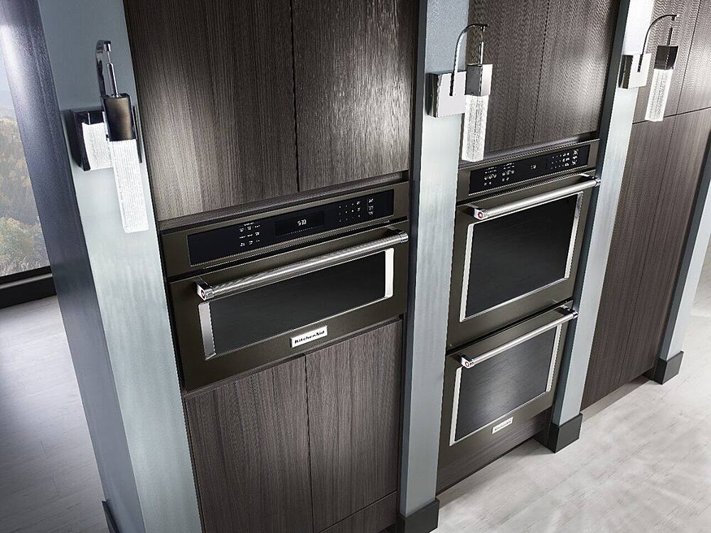 Alt View 13. KitchenAid - 1.4 Cu. Ft. Built-In Microwave - Black Stainless Steel.