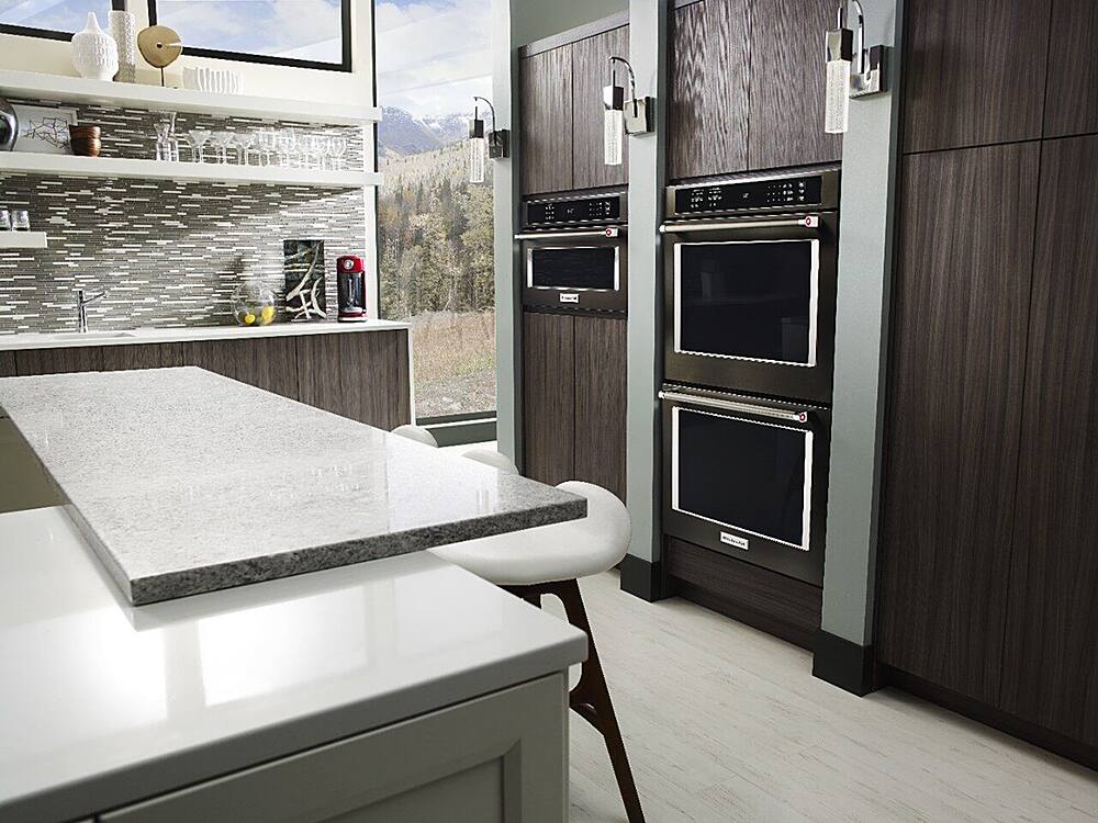 Alt View 14. KitchenAid - 1.4 Cu. Ft. Built-In Microwave - Black Stainless Steel.