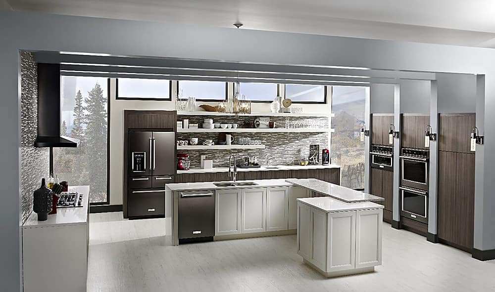 Alt View 17. KitchenAid - 1.4 Cu. Ft. Built-In Microwave - Black Stainless Steel.