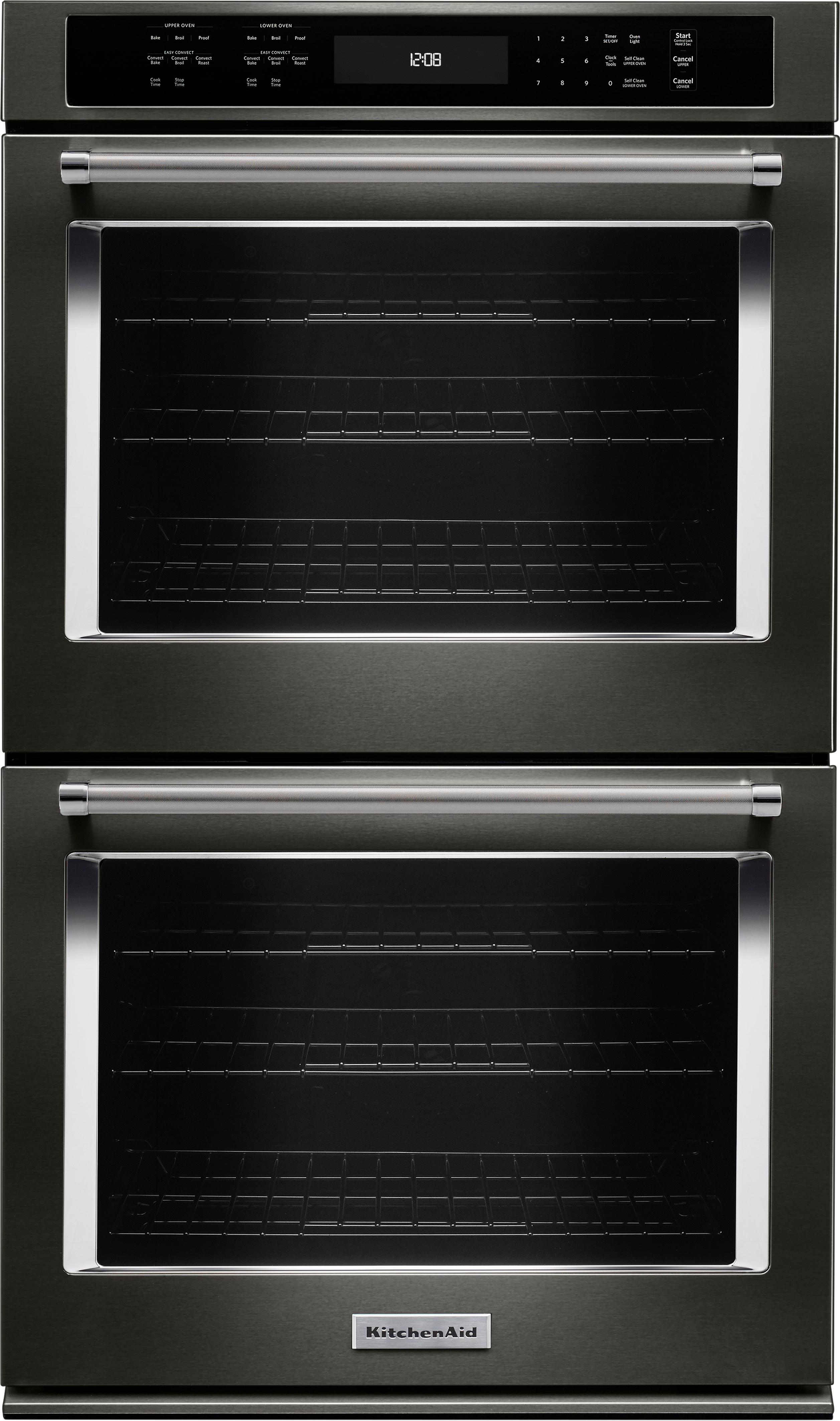 30" Built-In Double Electric Convection Wall Oven Black Stainless Steel KODE500EBS Best Buy