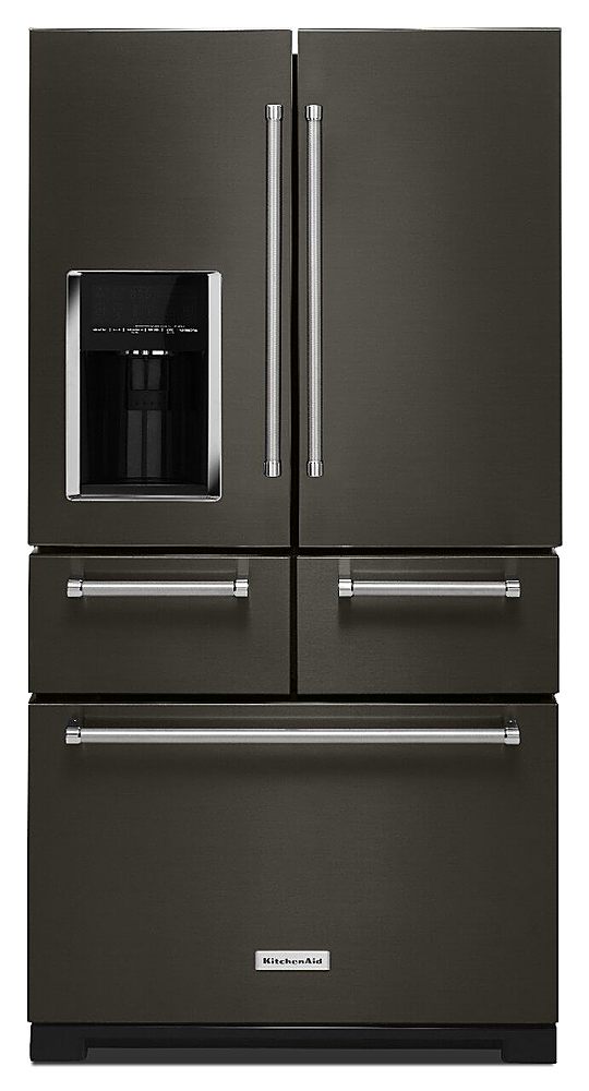 KitchenAid 20.20 Cu. Ft. 20 Door French Door Refrigerator Black ...