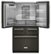 Alt View Zoom 1. KitchenAid - 25.8 Cu. Ft. 5-Door French Door Refrigerator - Black Stainless Steel.