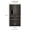 Alt View Zoom 5. KitchenAid - 25.8 Cu. Ft. 5-Door French Door Refrigerator - Black Stainless Steel.