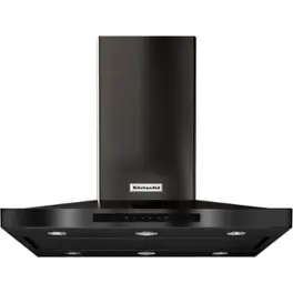 KitchenAid - 36 inches - Convertible - Island Range Hood - Black Stainless Steel