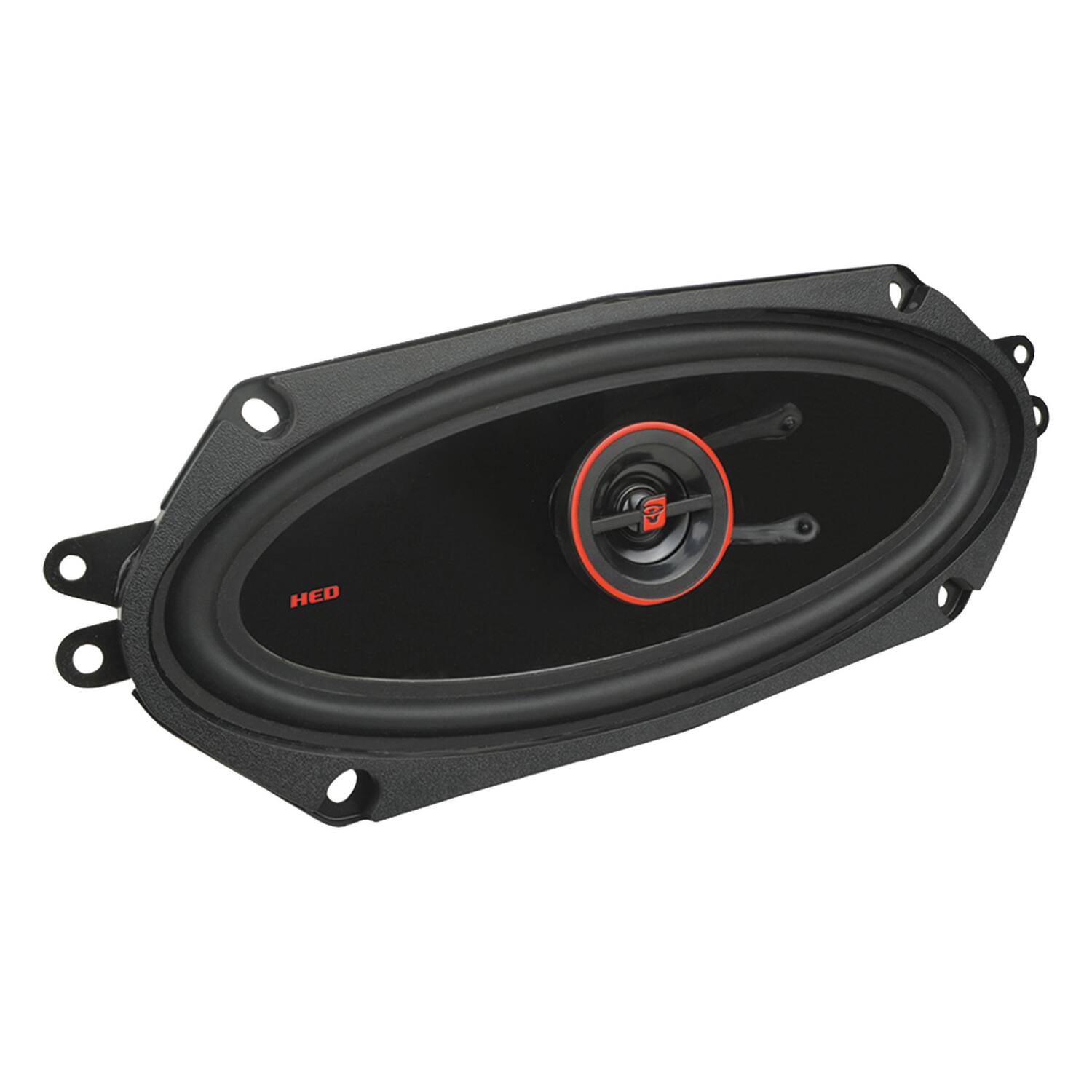Left. Cerwin Vega - Cerwin-Vega- H7410 - HED Series 4"×10" 2-Way Coaxial Speakers - Black and Red.