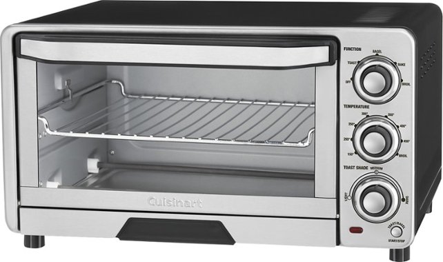 Cuisinart - Custom Classic Toaster Oven Broiler - Stainless-Steel - Angle Zoom