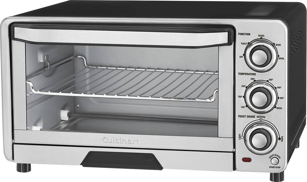 Angle. Cuisinart - Custom Classic Toaster Oven Broiler - Stainless-Steel.