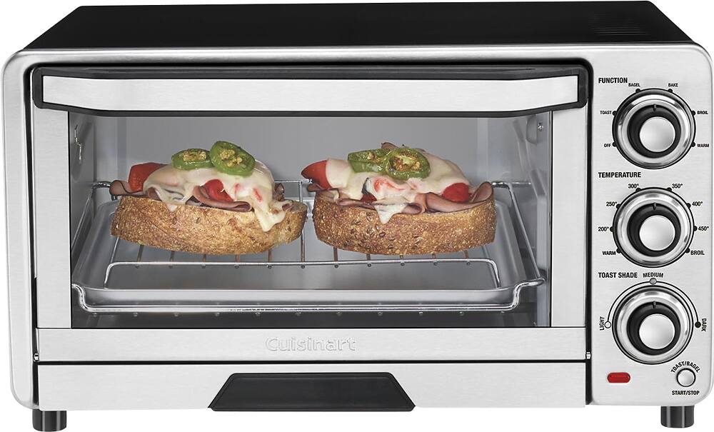 Alt View 1. Cuisinart - Custom Classic Toaster Oven Broiler - Stainless-Steel.