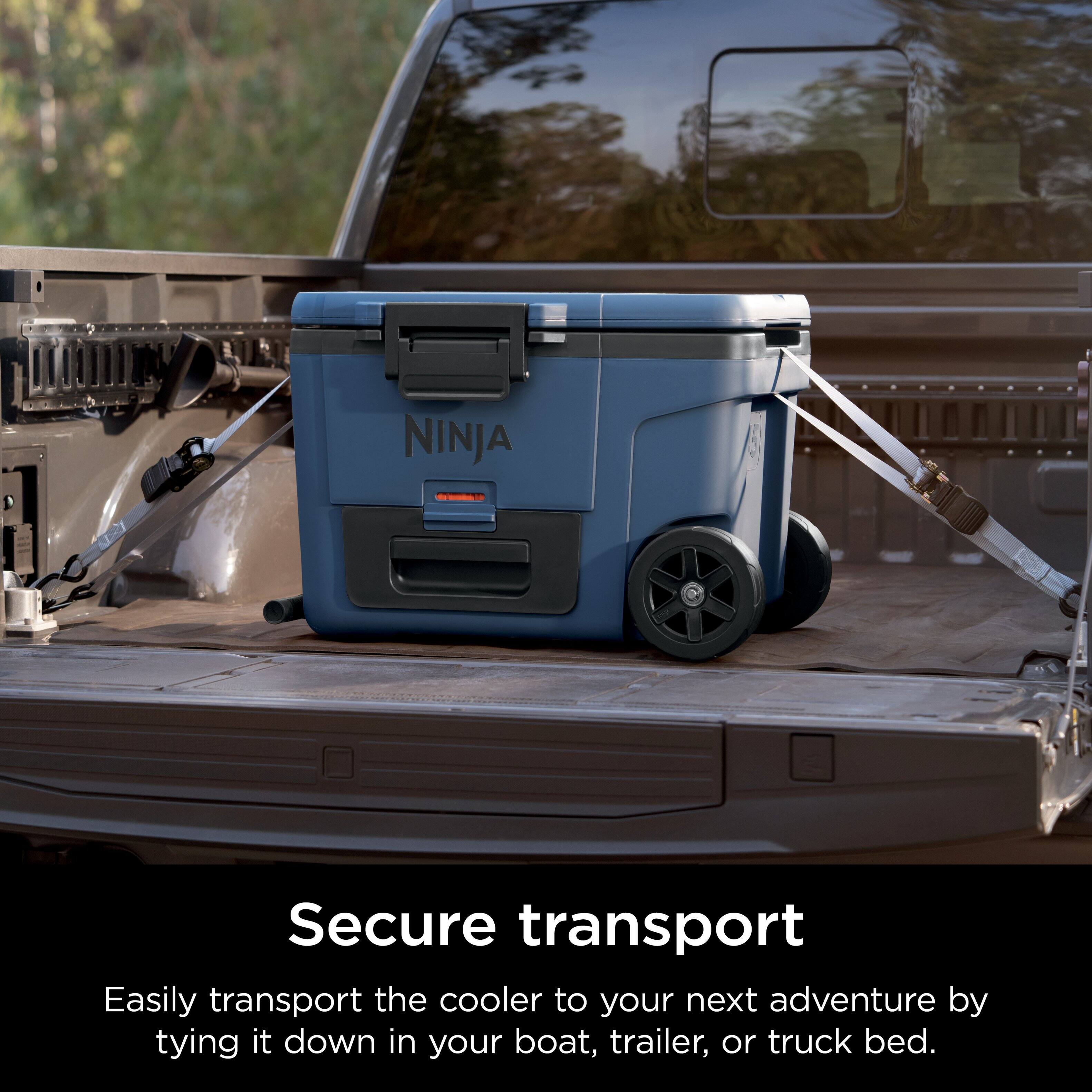 Secure transport - Easily transport the cooler to your next adventure by tying it down in your boat, trailer, or truck bed.