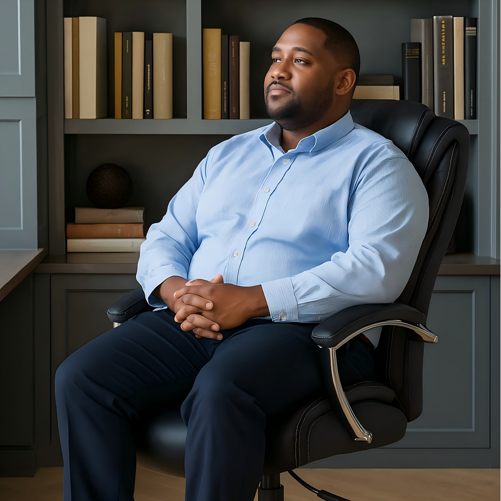 Alt View 4. Ecooso - PU Leather Office Chair with Adjustable Height and High Backrest, Comfortable Ergonomic Desk Chair for Work - Black.