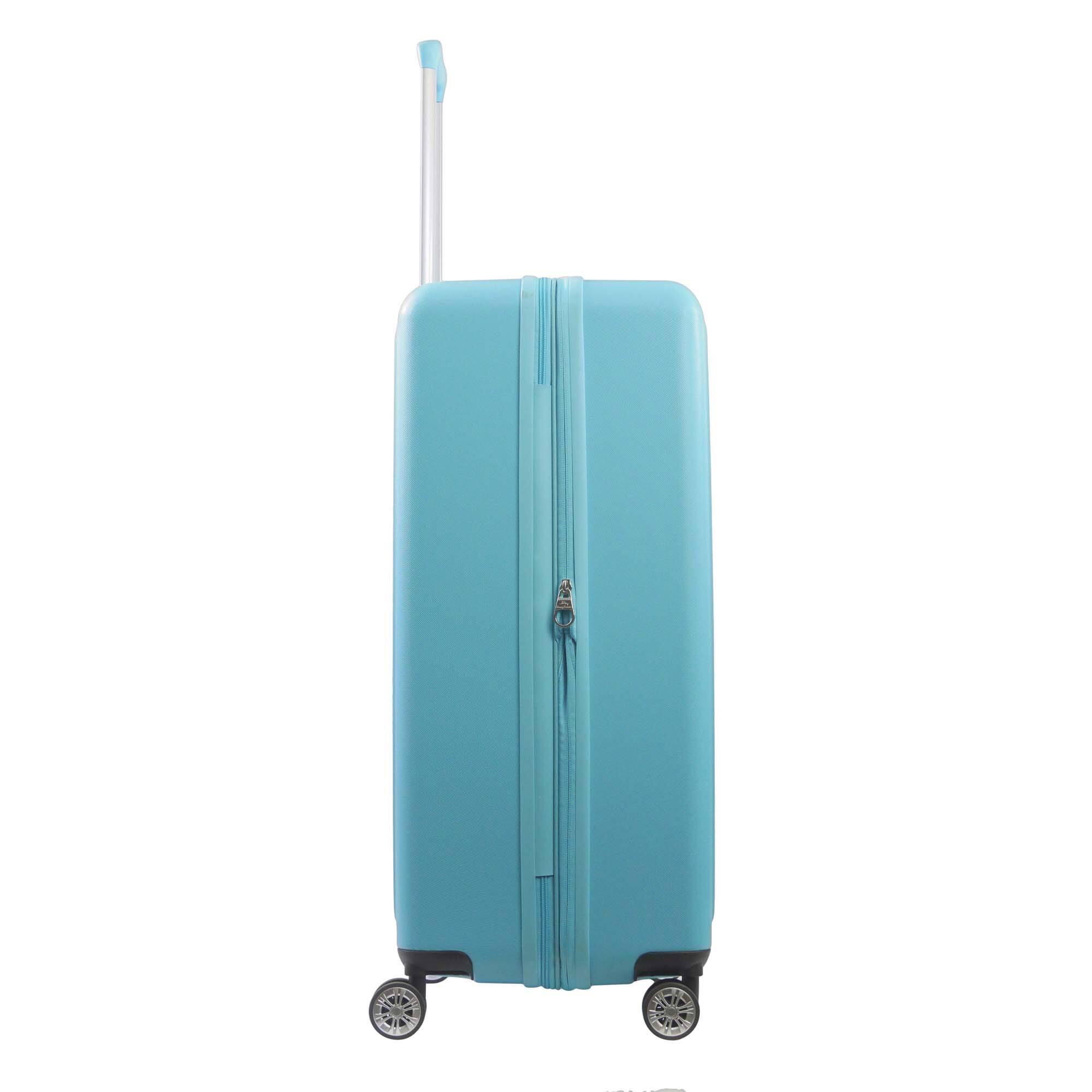 Left. Tommy Bahama - 30" Hardside Spinner Luggage with 3D Pineapple - Blue.