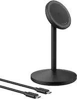 Anker - MagGo Wireless Charger (Single Stand) - Black - Front_Zoom