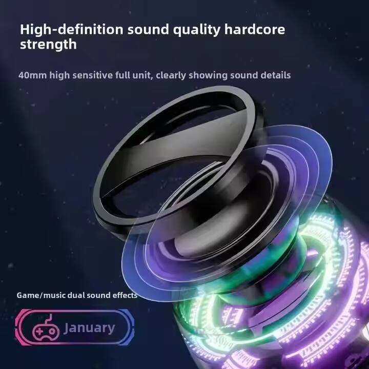 High-definition sound quality hardcore strength

40mm high sensitive full unit, clearly showing sound details

Game/music dual sound effects

January
