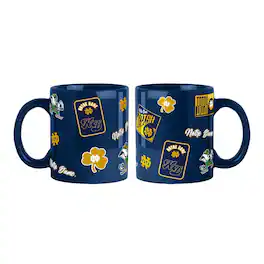 Logo Brands - Notre Dame Fighting Irish 2-Pack 15oz. Color Mug Set - Navy