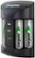 Front Zoom. Energizer Rechargeable AA and AAA Battery Charger (Recharge Pro) with 4 AA NiMH Rechargeable Batteries.