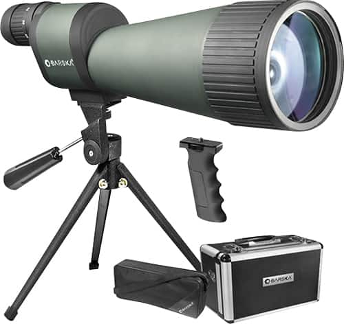 Barska - Benchmark 25-125 x 88 Spotting Scope - Green/Gray - Angle