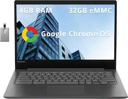 Lenovo - Refurbished Excellent - Chromebook S330 14" MediaTek PowerVR GX6250 4GB RAM 32GB eMMC - Gray