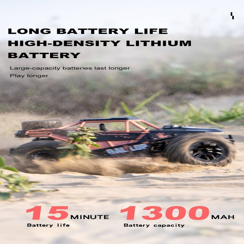 LONG BATTERY LIFE  
HIGH-DENSITY LITHIUM BATTERY  
Large-capacity batteries last longer  
Play longer  

15 MINUTE  
Battery life  

1300 MAH  
Battery capacity