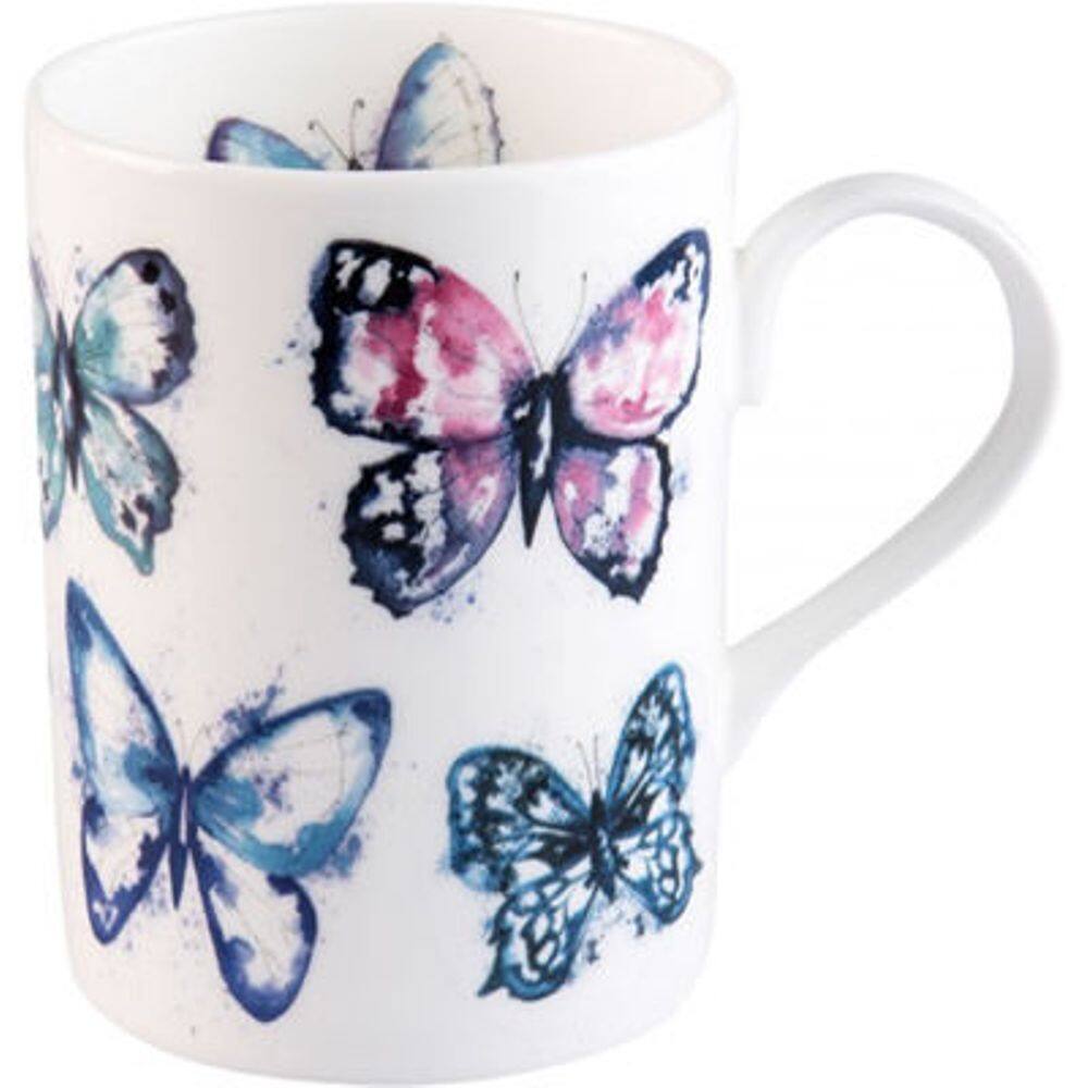 Mug Décoratif Roy Kirkham - Motif Oiseau Sur Fond Blanc - Occasion En Bon état - Parfait Pour Le Thé Ou Le Café