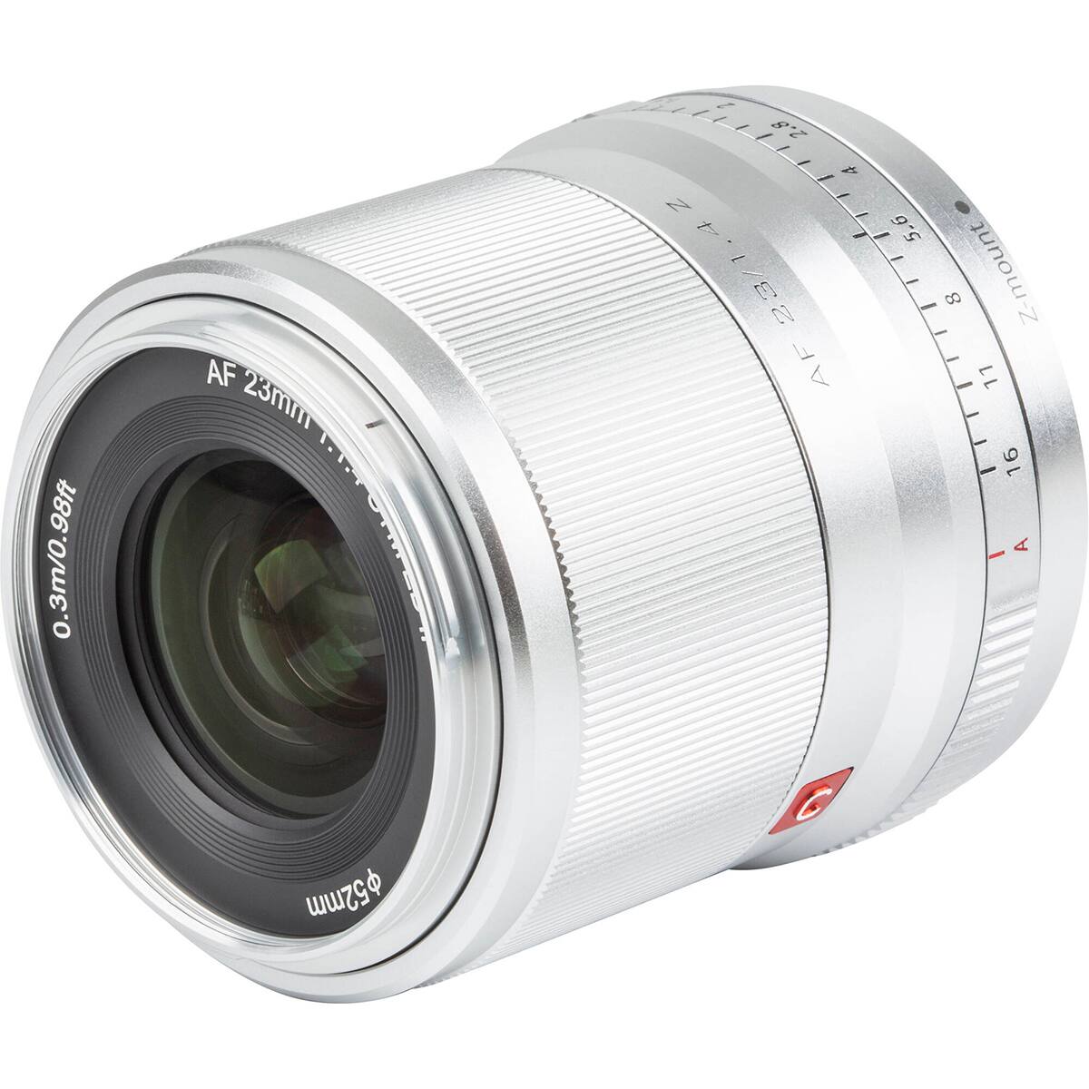AF 23mm 1:0.3m/0.98ft 2/8' 42 Z t 5.6 23/1.4Z - - 23/1 - - 8 Z-mount AF 11 - - 16 A - 52mm