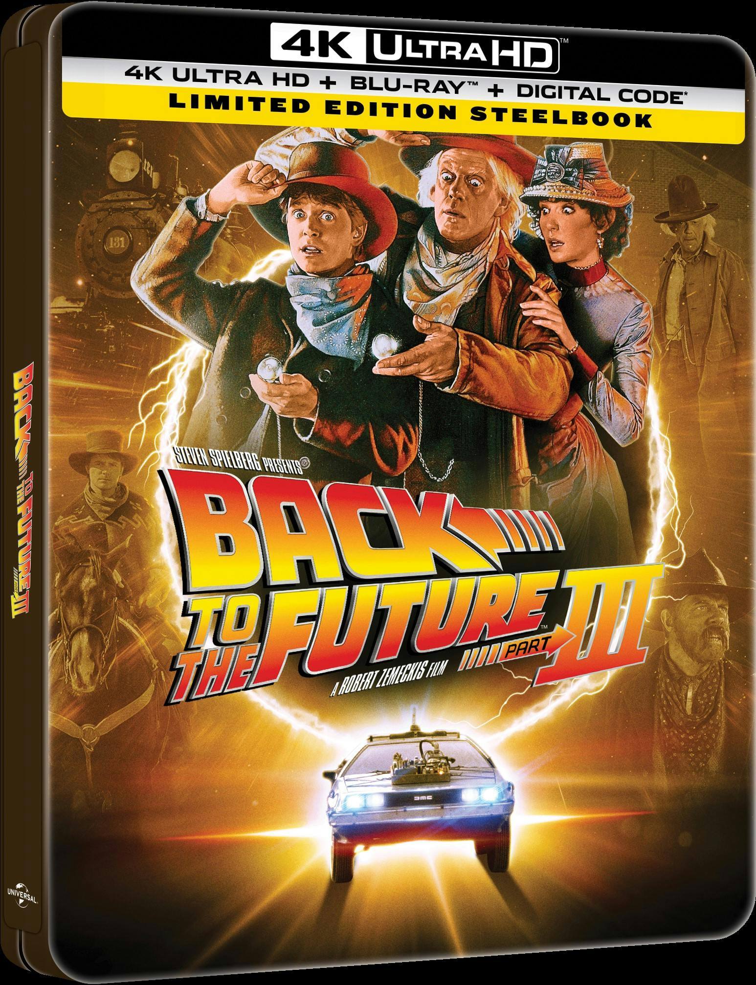 Angle. Back to the Future III (Steelbook)   - 4K Blu-Ray.