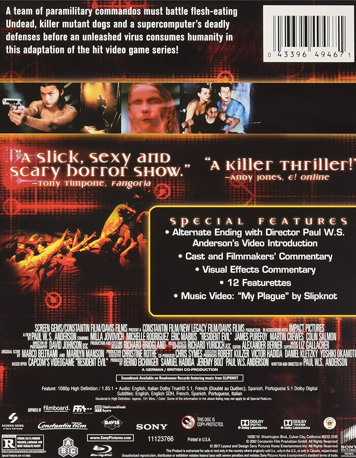 Alt View 1. Steelbook Resident Evil (Blu-ray).