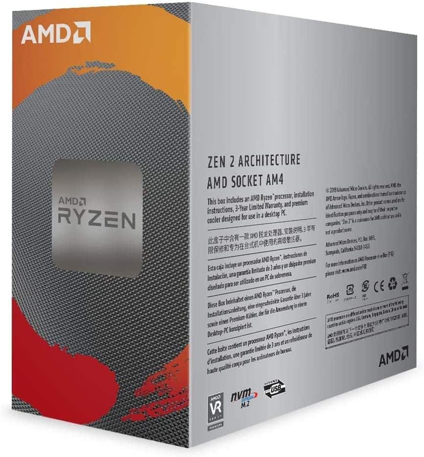 AMD 100 100000031SBX Ryzen 5 3600 6 Core, 12 Thread Unlocked