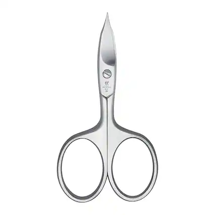 Front. ZWILLING - ZWILLING Combination Nail Scissors (scissors for nails, cuticles, fine tip for precise cutting), Premium, Silver, 3.5 in - Silver.