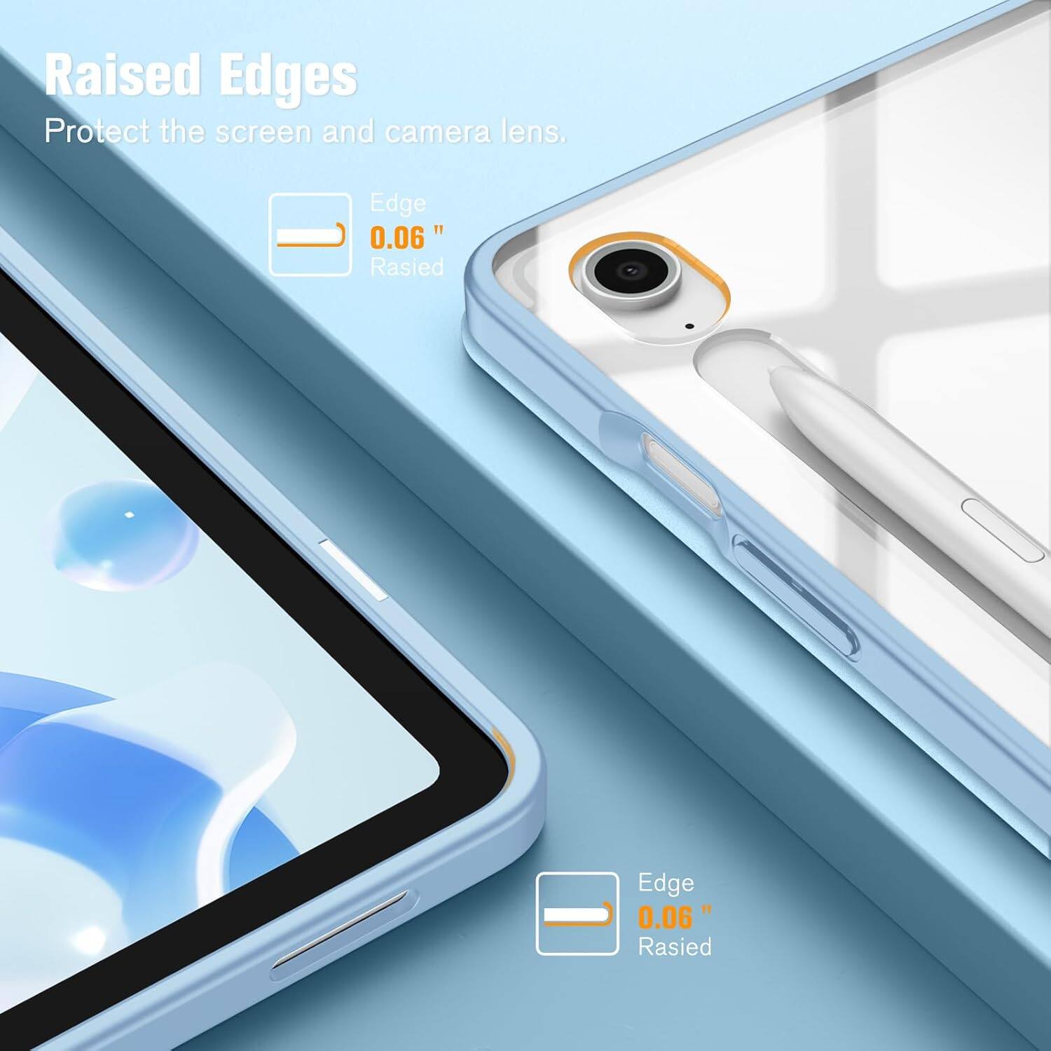 Raised Edges Protect the screen and camera lens.
Edge 0.06" Raised
Edge 0.06" Raised