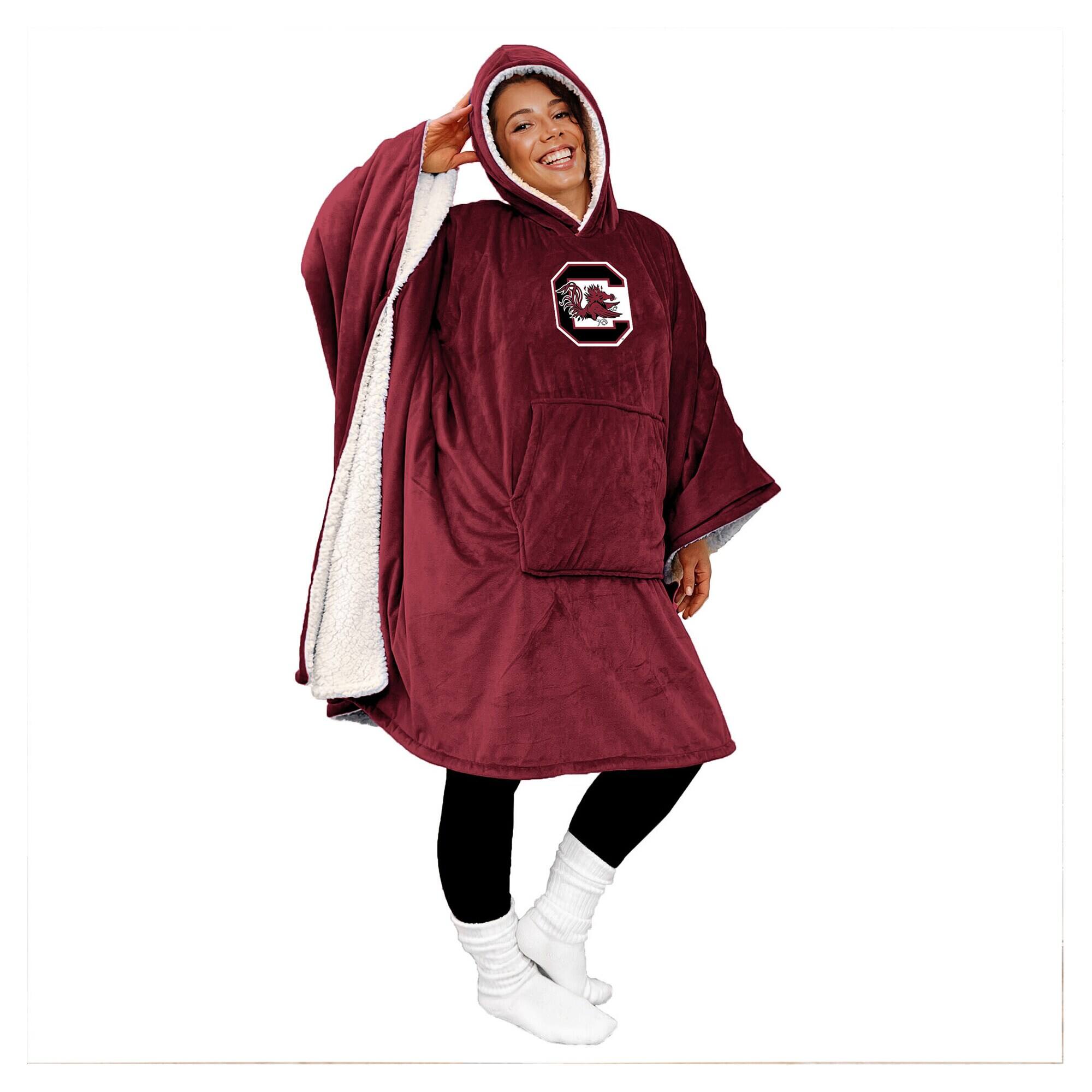 Front. Pegasus - South Carolina Gamecocks 60" x 80" Team Color Logo Patch Bloncho - Multicolor.